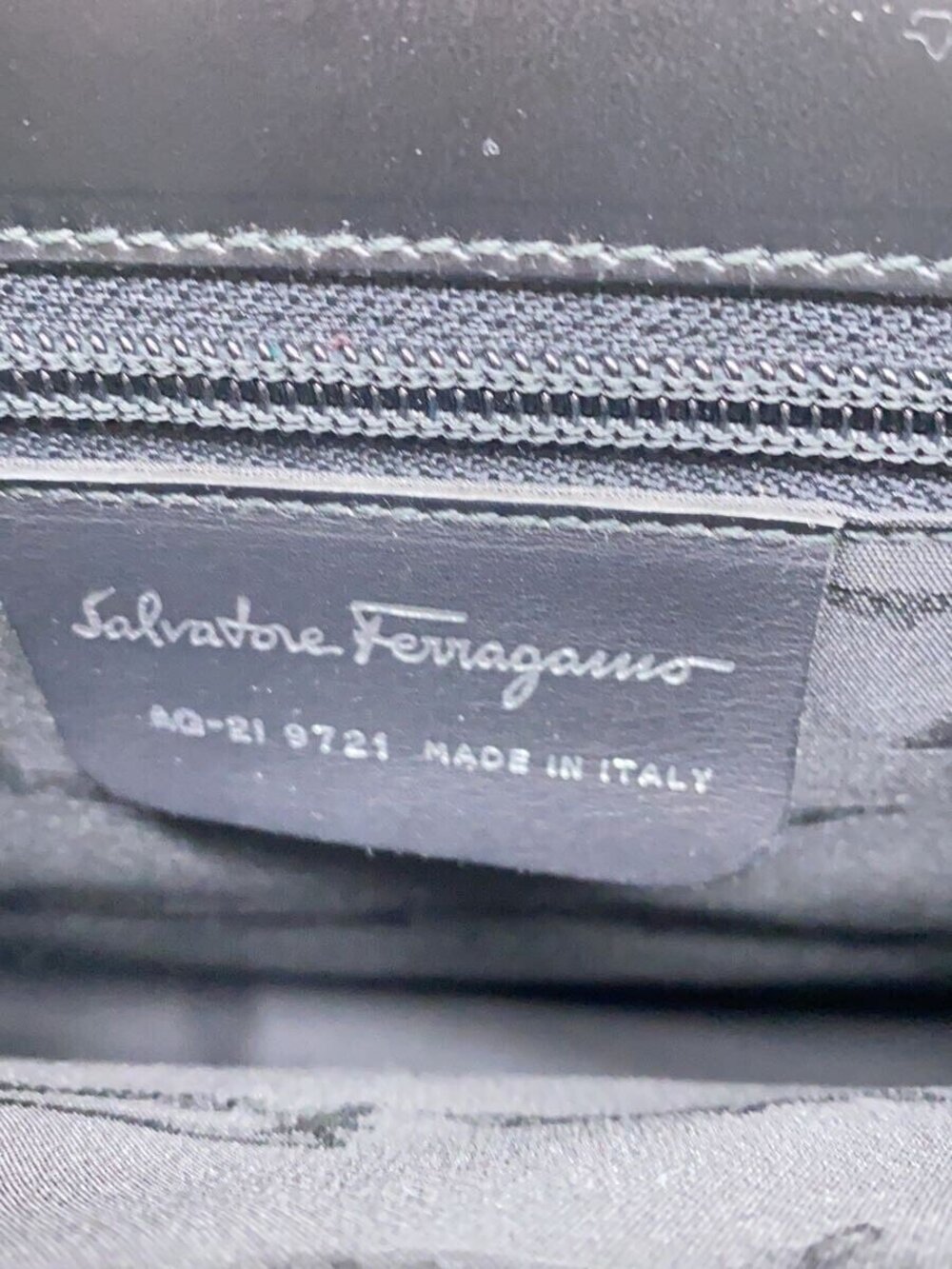 Salvatore Ferragamo Handbag Wool Navy Blue - Picture 5 of 7